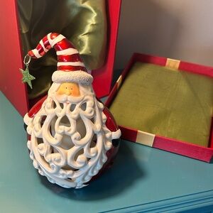 QVC Home Reflections Santa Flameless Candle Luminary